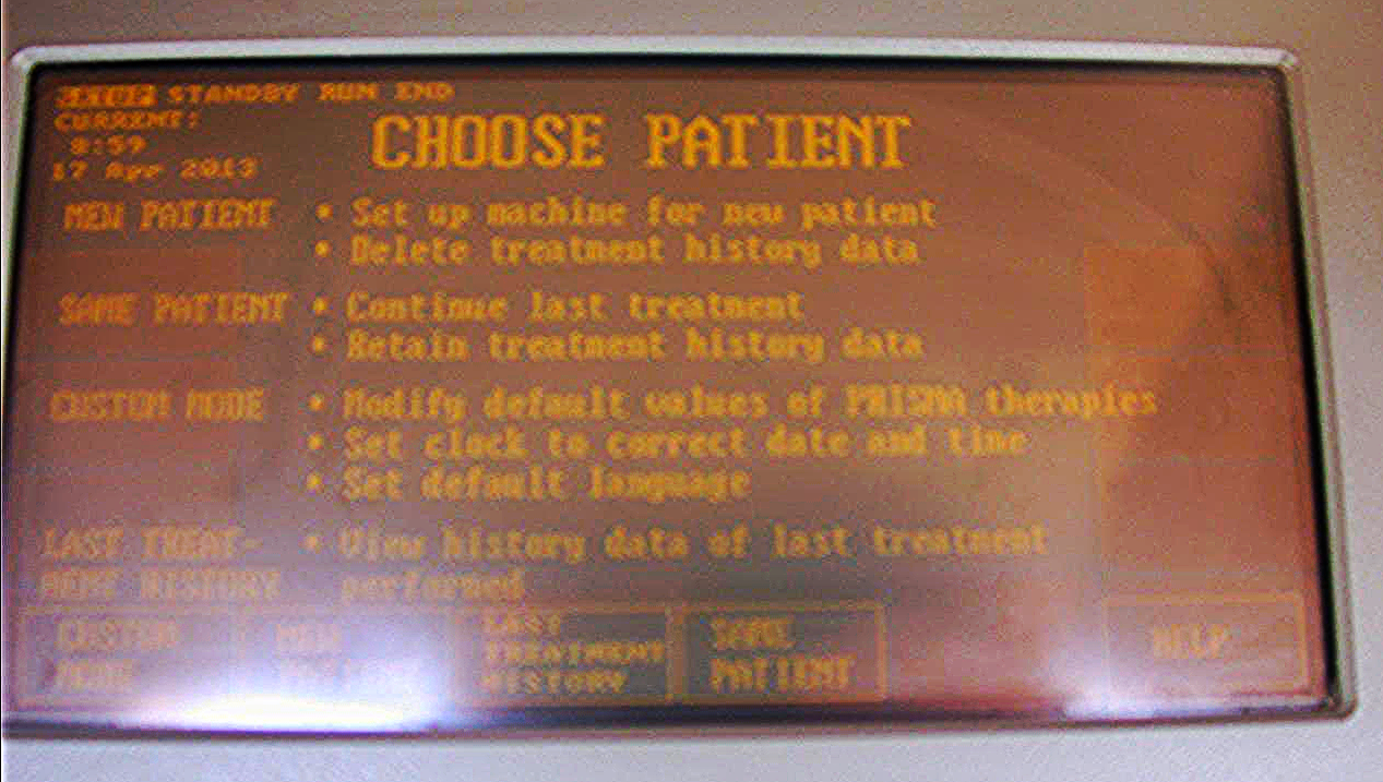 GAMBRO HEALTHCARE PRISMA CONTROL UNIT CRRT-TPE 2000 EXTRA HEMODIALYSIS MACHINE