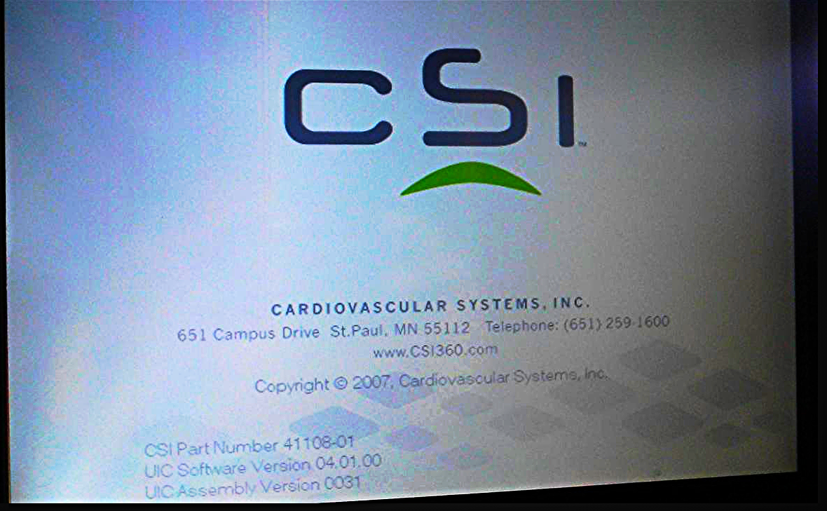 CSI CARDIOVASCULAR SYSTEMS DB-2000 DIAMONDBACK 360 ORBITAL ATHERECTOMY MONITOR