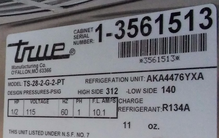 TRUE TS-28-2-G-2-PT GLASS DOOR PASS THRU COOLER REFRIGERATOR WATCHVIDEO FREESHIP