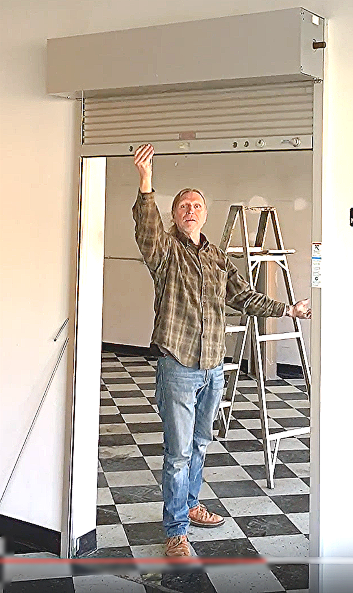 COOKSON ALUMINUM PUSH UP ROLLUP COIL ROLLING DOOR 51"w x 96"h WATCHVIDEOFREESHIP