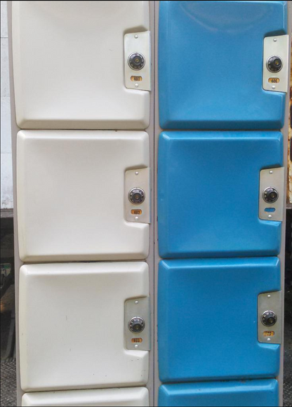 RARE VINTAGE BOWLING LOCKER 1960's - LOCK & KEY LOCKERs INDUSTRIAL SPUNK MODERN