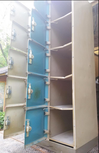 RARE VINTAGE BOWLING LOCKER 1960's - LOCK & KEY LOCKERs INDUSTRIAL SPUNK MODERN