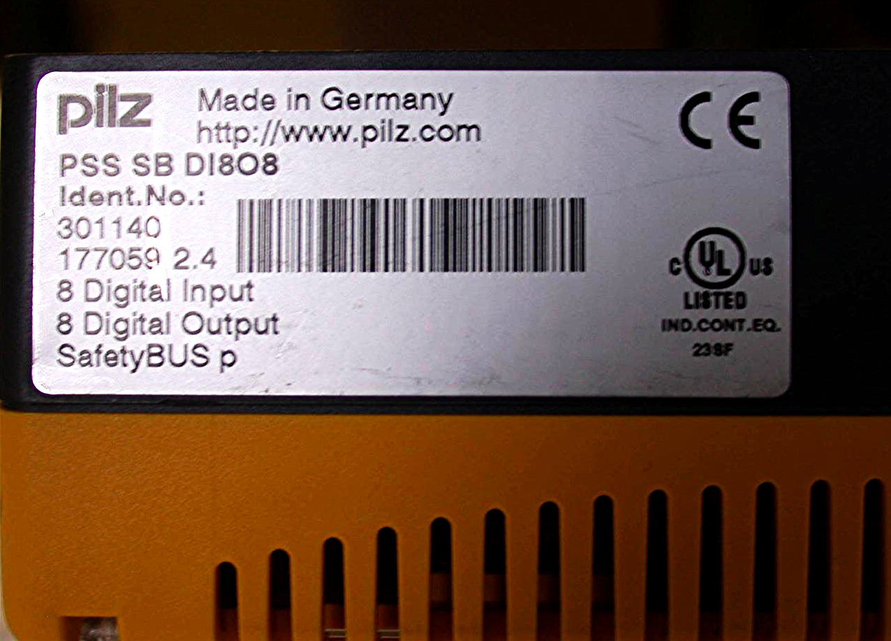 PILZ PSS SB DI808 SAFETY BUS MODULE REMOTE 8INPUT 8OUTPUT DI 808 FREE SHIPPING