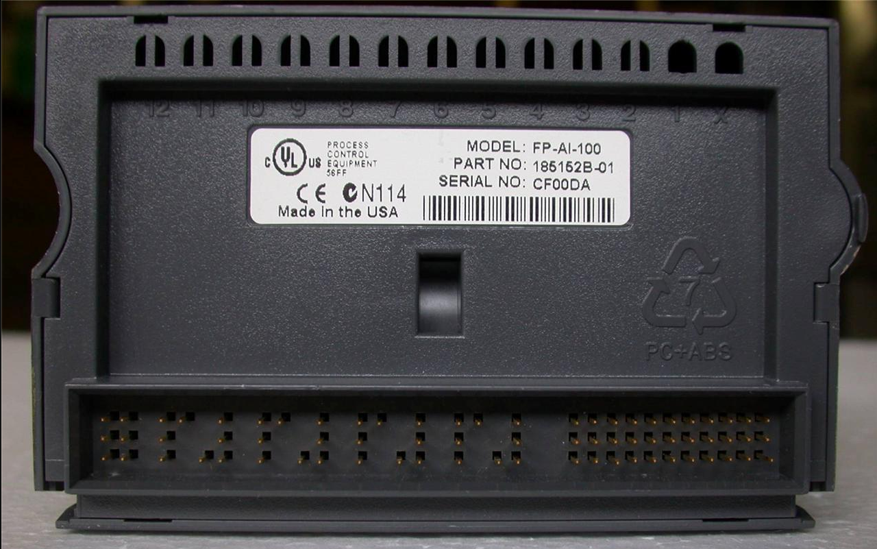 FIELDPOINT FP-AI-100 8-ch. 12-Bit ANALOG INPUT MODULE TERMINAL BASE FREE SHIP