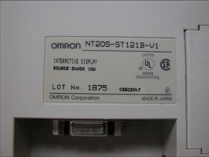 OMRON NT20S-ST I21B-V1 Programmable Terminal INTERACTIVE DISPLAY JAPAN MODULE