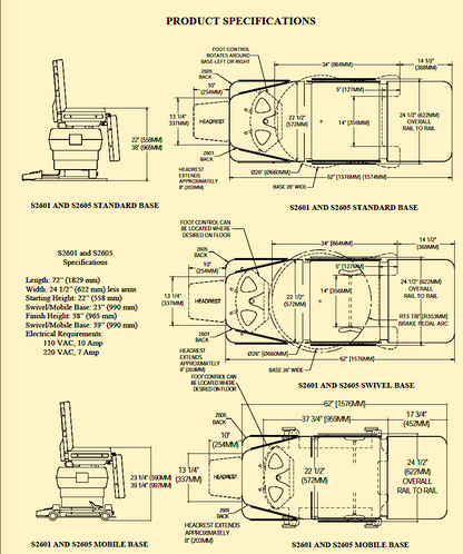 BOYD S-261 DENTAL EXAM HILO POWER CHAIR PERFECT PLUS FOOT HAND REMOTE WATCHVIDEO