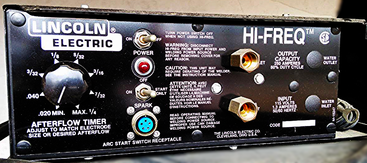 LINCOLN IDEALARC DC-1500 SUBARC ARC WELDER AFTERFLOW TIMER Flux-Cored Submerged