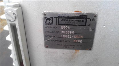 LEYBOLD TRIVAC S60A ROTARY DUAL VANE DUAL STAGE MECHANIC VACUUM PUMP 3 PHASE