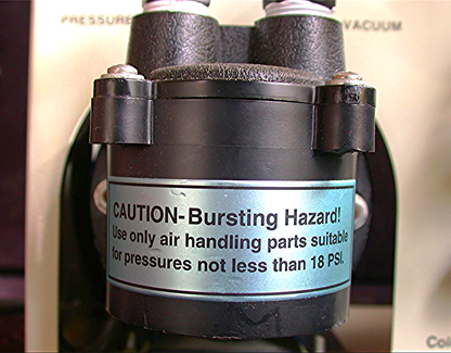 COLE PARMER AIR CADET VACUUM PRESSURE STATION MOD7059-40 MEDICAL INDUST CFM 0.54