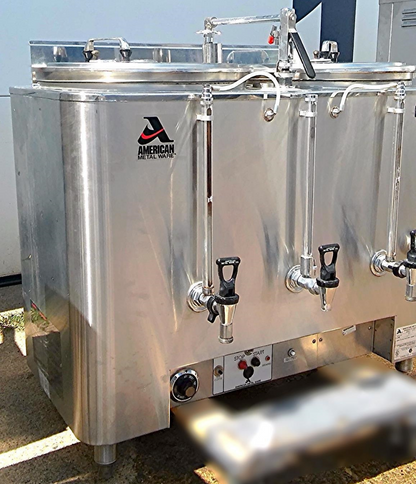 GRINDMASTER 8106E Twin 6Gallon Coffee Mac Urn 3PHASE BREW PERCOLATOR AMERIC WARE