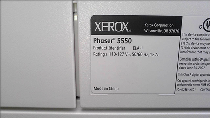 XEROX PHASER 5550 WORKGROUP LASER PRINTER & FREE COMMERCIAL USA SHIPPING