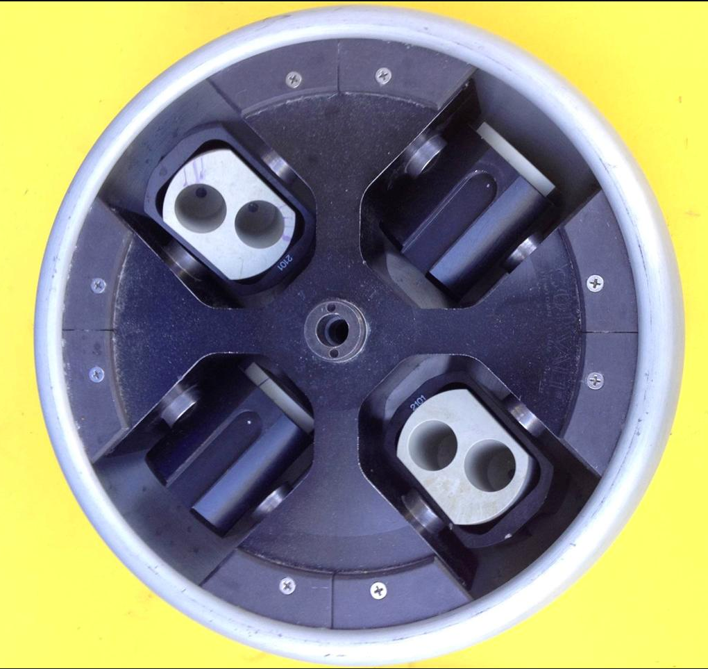 SORVALL HS-4 SWINGING BUCKET ROTOR with FOUR BUCKETS 4 x 250mL /1L FREE SHIPPING