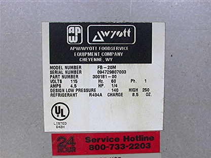 AP WYOTT MODEL FB-20M ST STEEL ICE CREAM DIP REFRIGERATOR FREEZER CASTERS FREESH