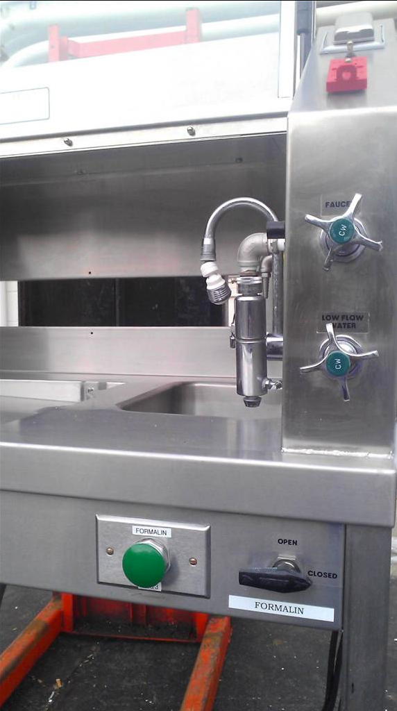 TBJ STAINL STEEL FORMALIN HOOD ENCLOSURE VETERINARY AUTOPSY WORKSTATION FREESHIP