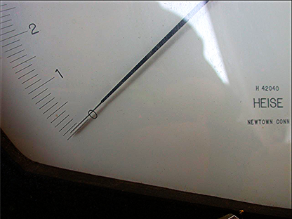 HEISE SOLID FRONT H 42040 PRESSURE GAUGE 100 PSI 10.25" **FREE SHIPPING USA**