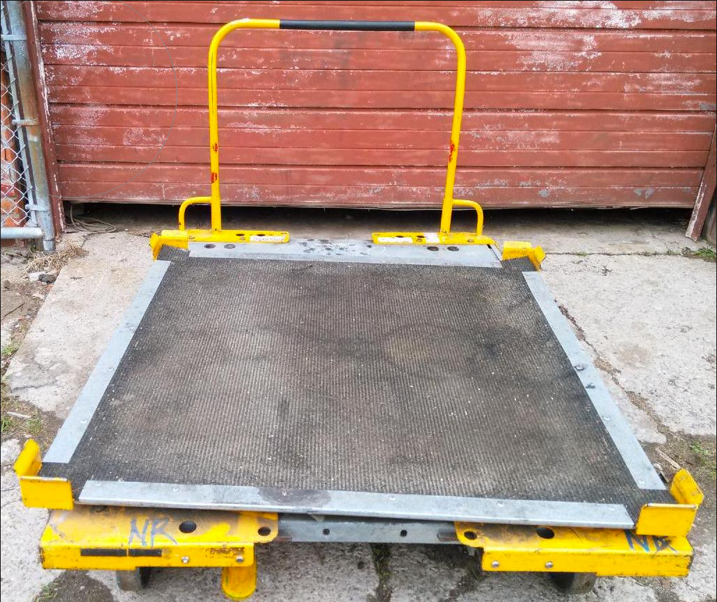 RARE SCHARINE TURNTABLE HERCO-HAULER DOLLY CART WHEELS MODULAR HEAVY DUTY