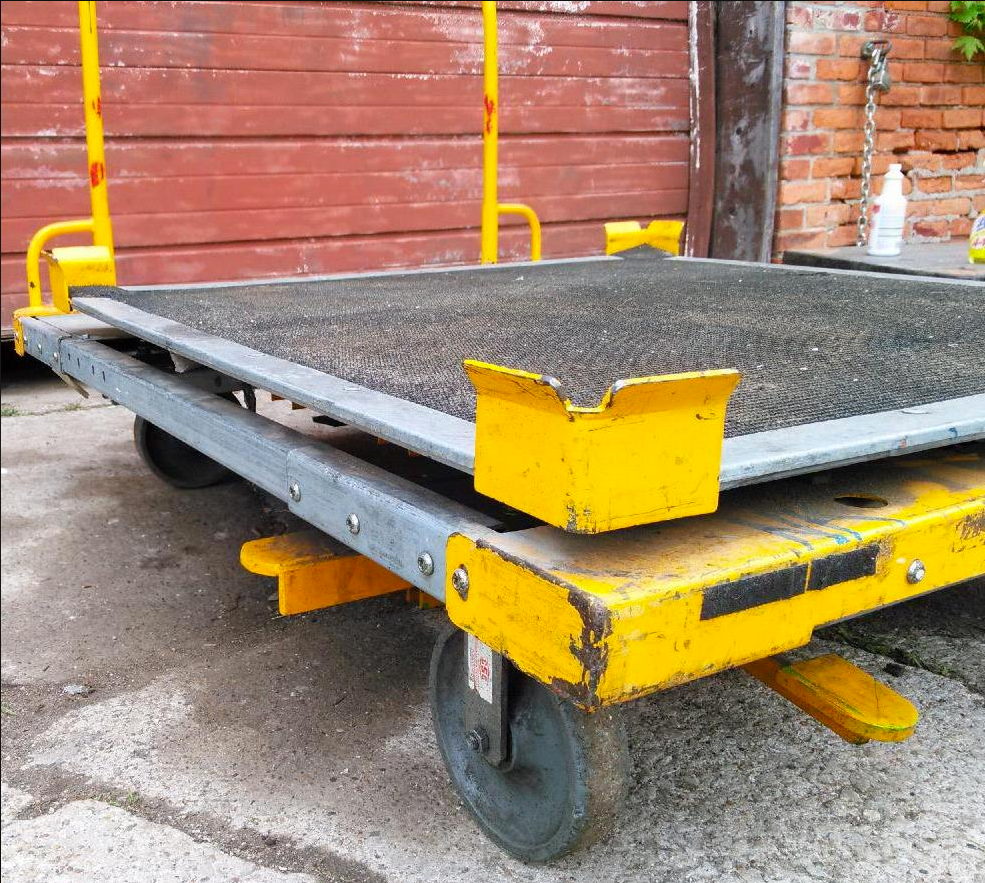 RARE SCHARINE TURNTABLE HERCO-HAULER DOLLY CART WHEELS MODULAR HEAVY DUTY