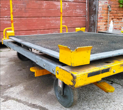 RARE SCHARINE TURNTABLE HERCO-HAULER DOLLY CART WHEELS MODULAR HEAVY DUTY