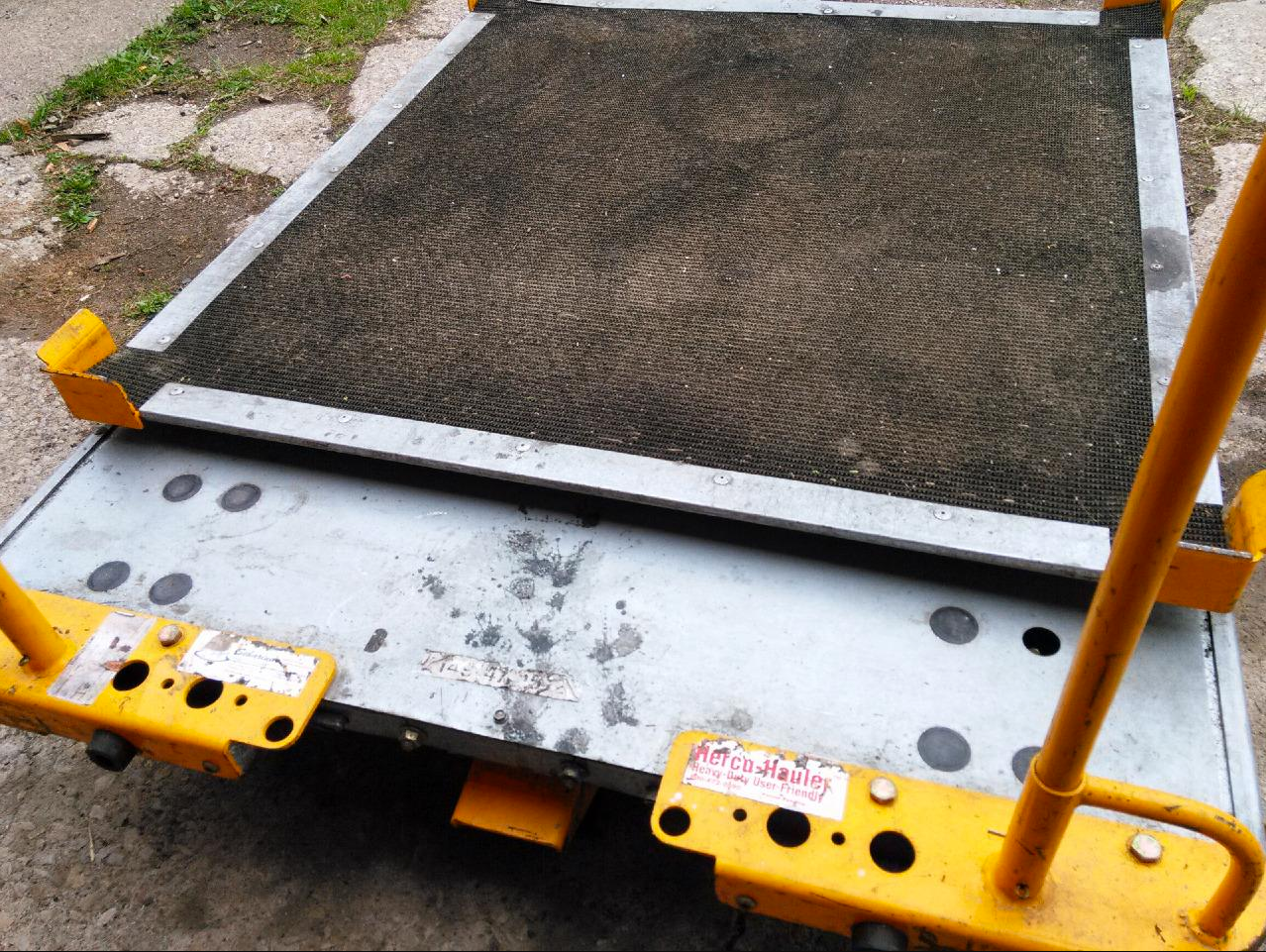 RARE SCHARINE TURNTABLE HERCO-HAULER DOLLY CART WHEELS MODULAR HEAVY DUTY