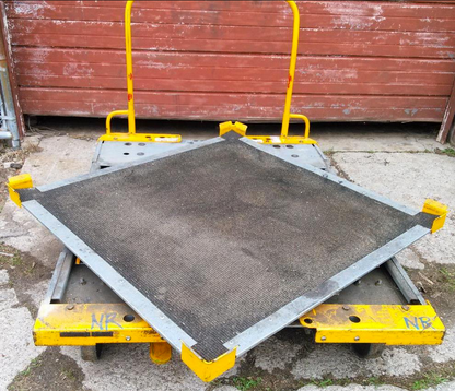 RARE SCHARINE TURNTABLE HERCO-HAULER DOLLY CART WHEELS MODULAR HEAVY DUTY