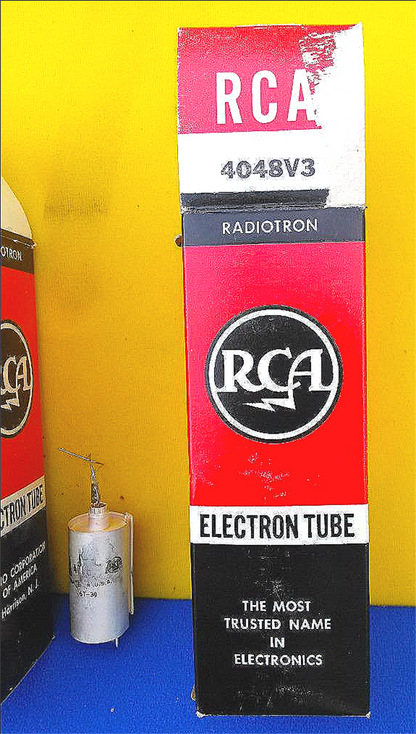 3 RCA 4048V3 RADIOTRON ELECTRON TUBES ORIGINAL BOXES NEW OLD STOCK FREE SHIPPING