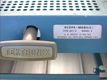 TEKTRONIX LAB TYPE 201-2 MODEL E RACK INSTRUMENT CART SCOPE MOBILE