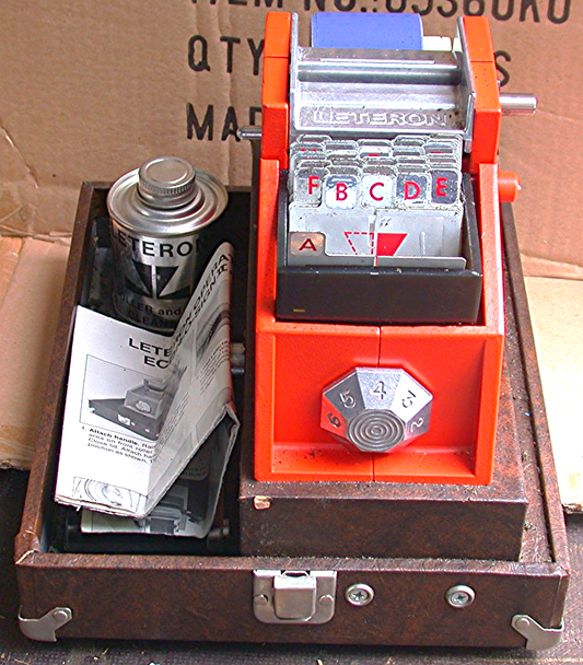 LETERON SYSTEM SIGN MAKER MACHINE ECON-O-SIGN II  PRINTING GRAPHIC ARTS w/MANUAL