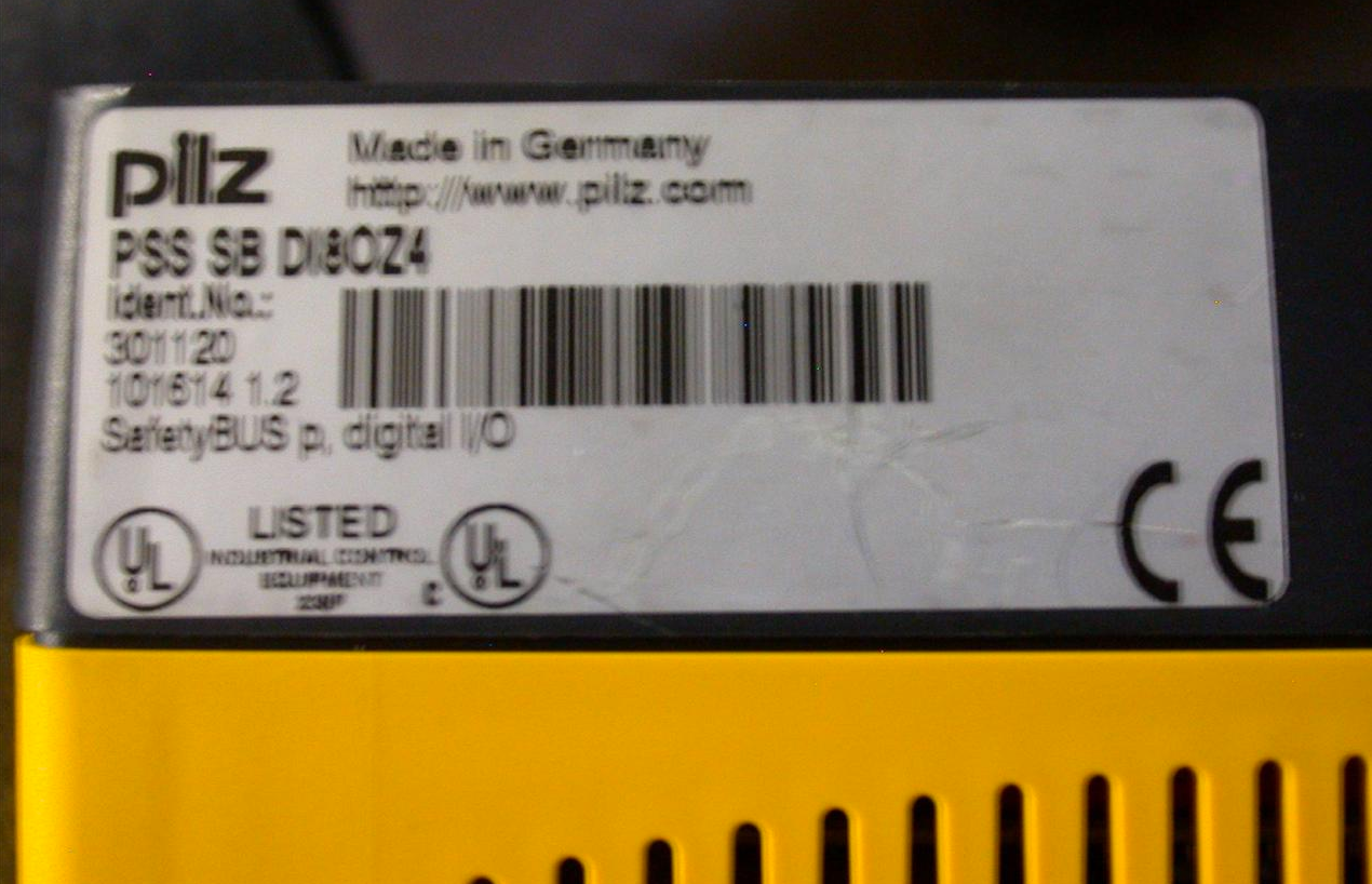 PILZ PSS SB DI808 SAFETY BUS MODULE REMOTE 8INPUT 8OUTPUT DI 808 FREE SHIPPING