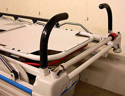 STRYKER 721 BIG WHEEL PAD GLIDEAW HOSPITAL EMERGENCY GURNEY BED STRETCHER OXYGEN