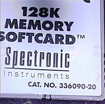 Genesys 2 & 5 SPECTROPHOTOMETER 128K MEMORY SOFTCARD SPECTRONIC ISO 9000 and GLP