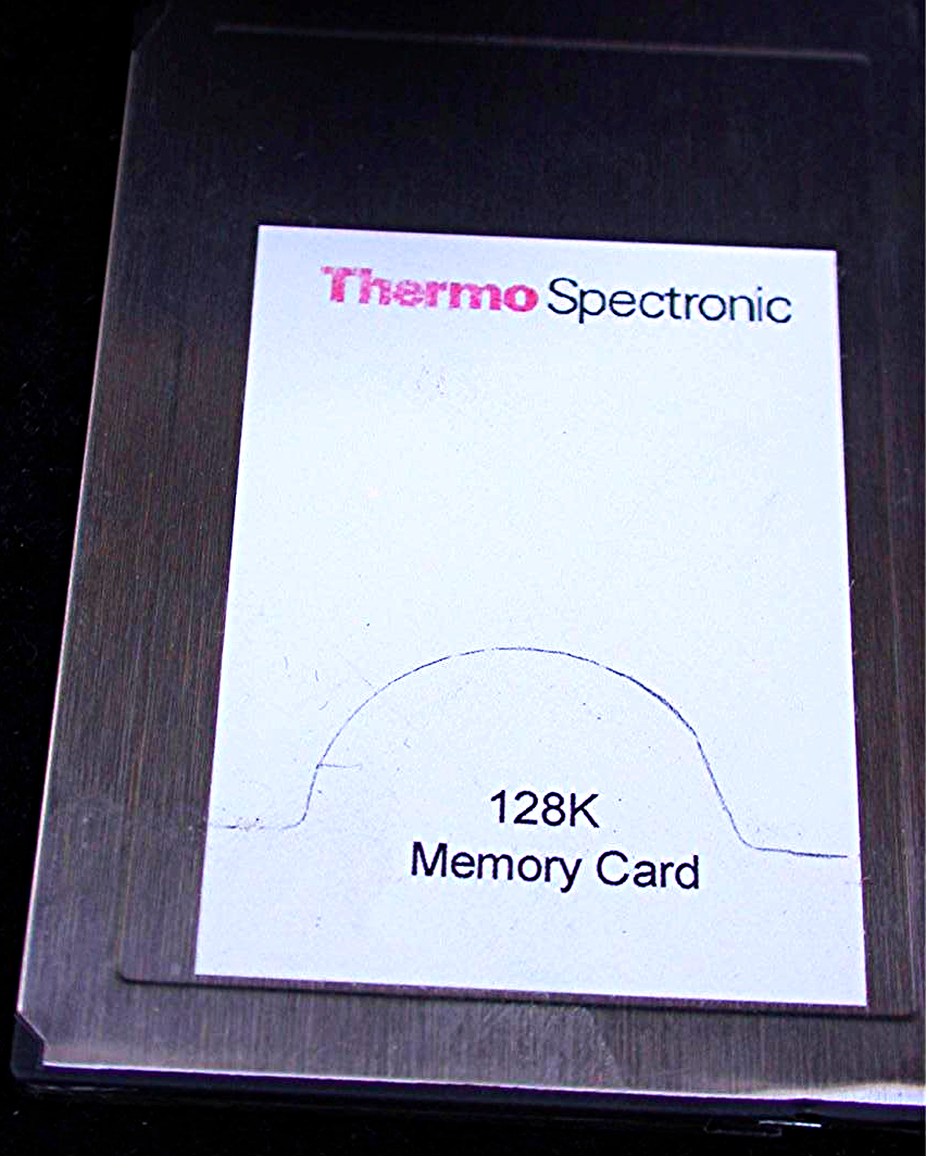 Genesys 2 & 5 SPECTROPHOTOMETER 128K MEMORY SOFTCARD SPECTRONIC ISO 9000 and GLP
