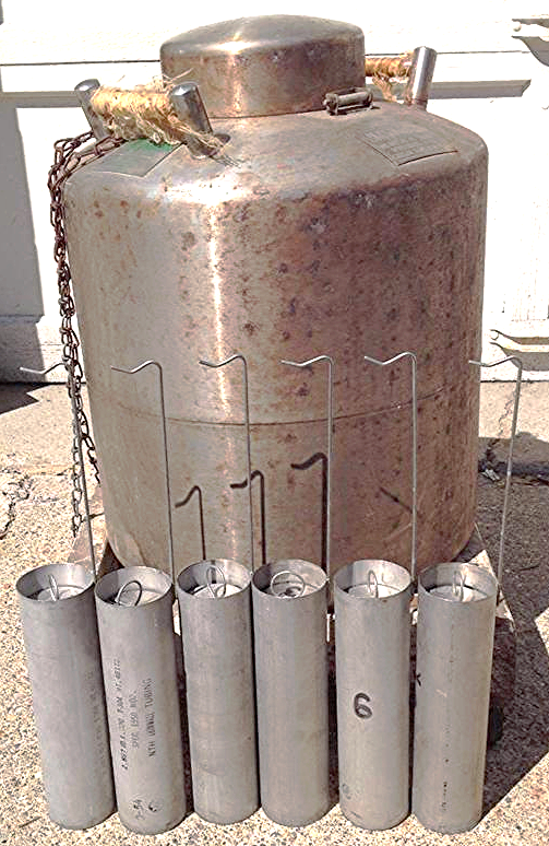 LINDE CRYO 25 Liter TANK LNR-258 LIQUID NITROGEN REFRIGERATOR CRYOGENIC LOCK