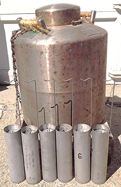 LINDE CRYO 25 Liter TANK LNR-258 LIQUID NITROGEN REFRIGERATOR CRYOGENIC LOCK