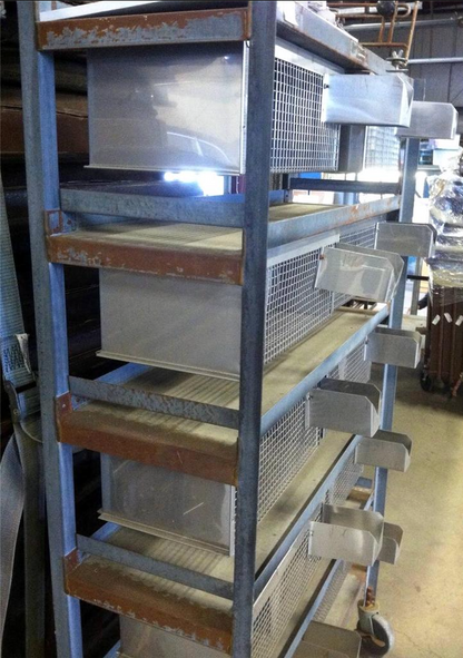 WAHMANN ACME STAINLESS 10 ANIMAL BIRD GAME CAGE HUNT RACK VETERINARY LAB 17x10x7