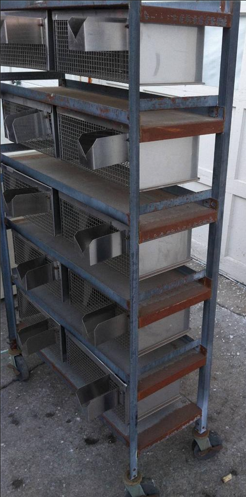 WAHMANN ACME STAINLESS 10 ANIMAL BIRD GAME CAGE HUNT RACK VETERINARY LAB 17x10x7