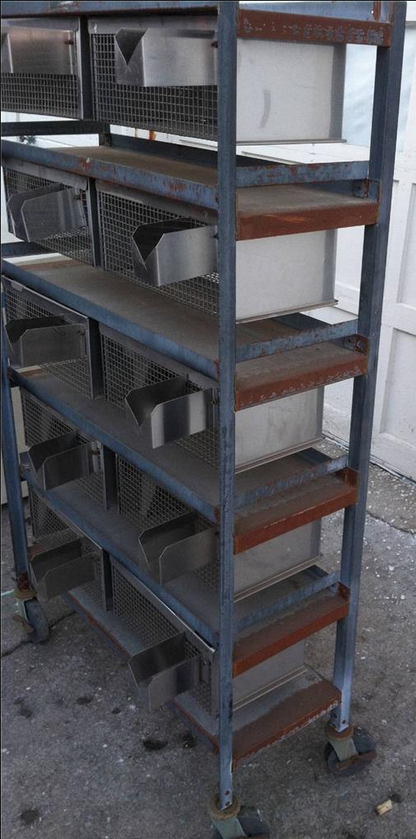 WAHMANN ACME STAINLESS 10 ANIMAL BIRD GAME CAGE HUNT RACK VETERINARY LAB 17x10x7