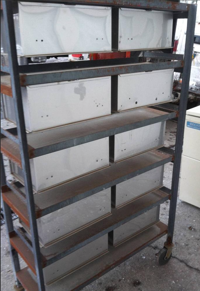 WAHMANN ACME STAINLESS 10 ANIMAL BIRD GAME CAGE HUNT RACK VETERINARY LAB 17x10x7