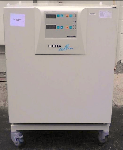 HERA CELL 240 CO2 INCUBATOR by HERAEUS with COPPER TRAYS on Wheels Cart
