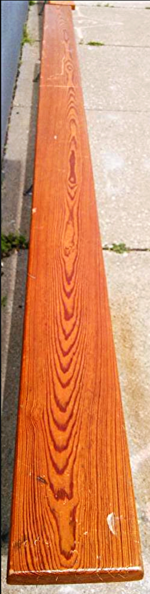 RARE VINTAGE SOLID WOOD LOCKER ROOM BENCH 142" l x 7" d x 17" h from the 60's