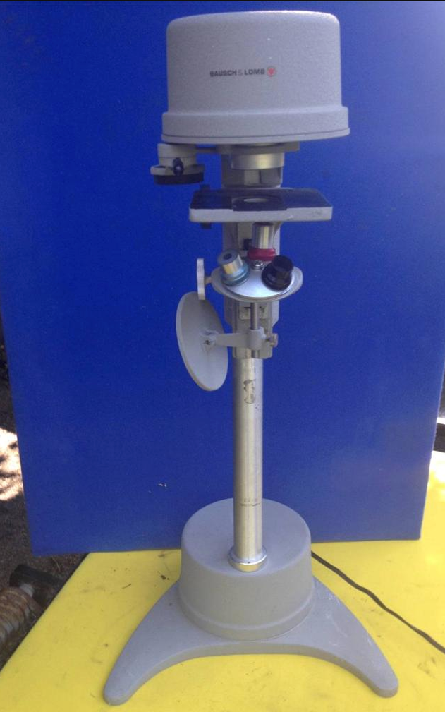 RARE BAUSCH & LOMB PROJECTION 42-63-59 INVERTED MICROSCOPE & STAND FREE SHIPPING