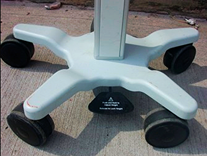 GCX INSTRUMENT VHRS VARIABLE HEIGHT ROLL STAND MOUNTING SYSTEM CART WORK SURFACE