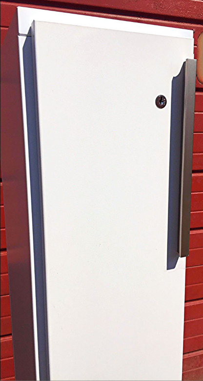 LOT OF KNOLL OFFICE FURNITURE WHITE LAMINATE  DESK LOCKER TOWER FILE CABINET