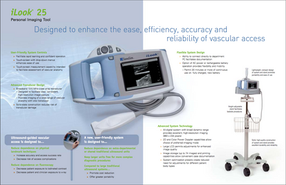 iLOOK SONOSITE L25 PERSONAL IMAGING TOOL ULTRASOUND STAND TRANSDUCER WATCH VIDEO