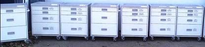 INNERSPACE STANLEY 7000 SERIES HARMONY MEDICAL LABORATORY CART DRAWER ON CASTERS