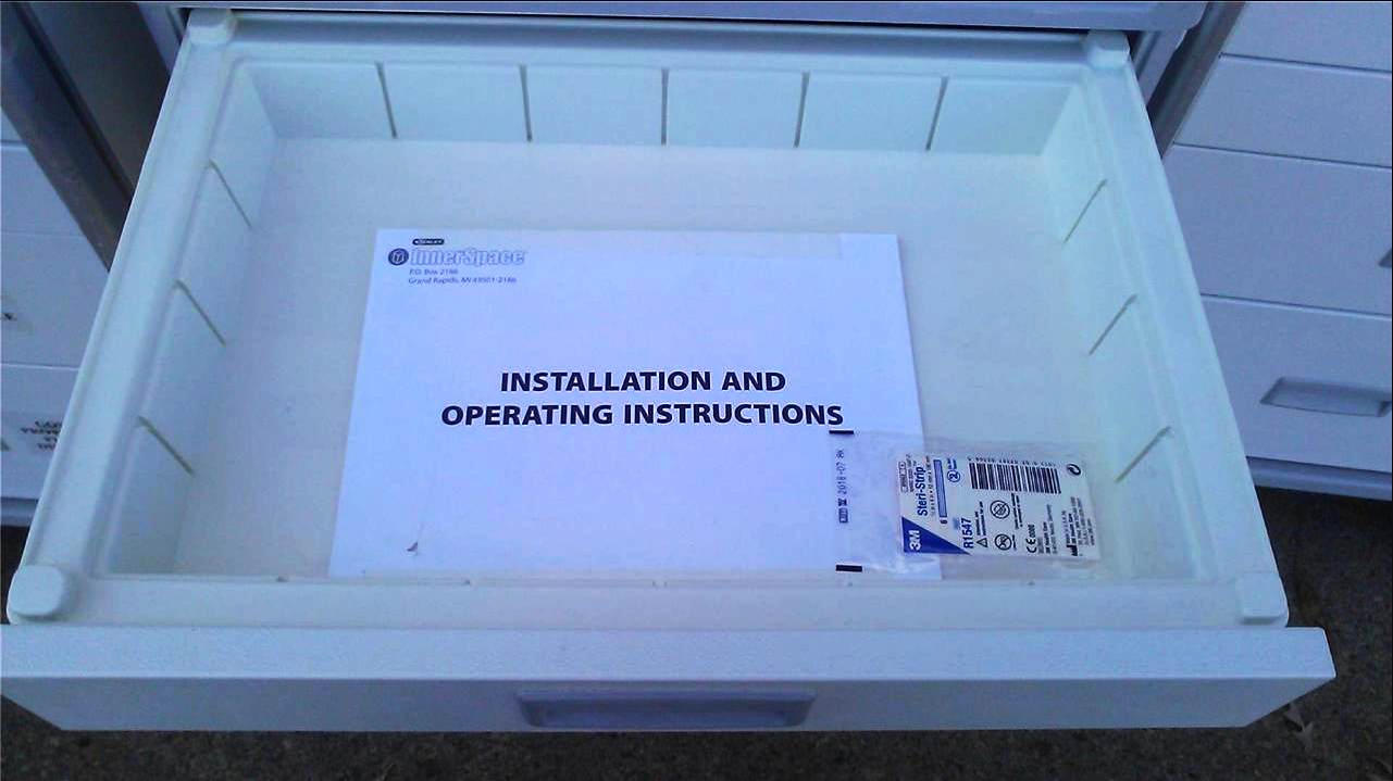 INNERSPACE STANLEY 7000 SERIES HARMONY MEDICAL LABORATORY CART DRAWER ON CASTERS