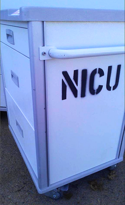 INNERSPACE STANLEY 7000 SERIES HARMONY MEDICAL LABORATORY CART DRAWER ON CASTERS