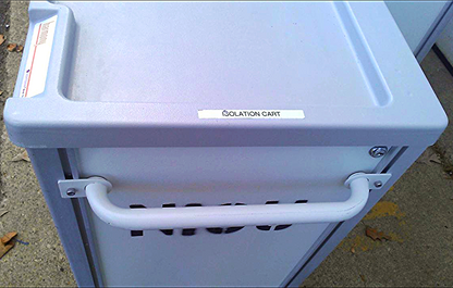 INNERSPACE STANLEY 7000 SERIES HARMONY MEDICAL LABORATORY CART DRAWER ON CASTERS