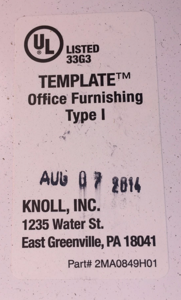 KNOLL KEYLESS STORAGE LOCKER CLOSET OFFICE FURNITURE LAMINATE TOWER FREE SHIP