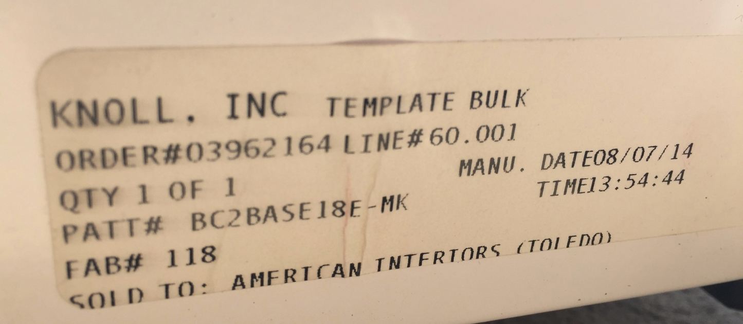 KNOLL KEYLESS STORAGE LOCKER CLOSET OFFICE FURNITURE LAMINATE TOWER FREE SHIP