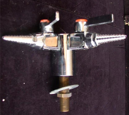 Chicago Water Air DoubleBall Valve Assembly DeckMount LABORATORY FAUCET FreeShip
